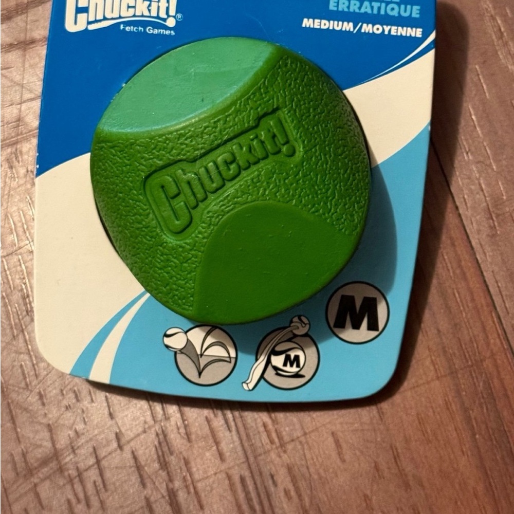 Chuckit! Medium Green Dog Toy and kong black